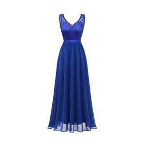 Flower Girl Dresses Abito da ballo per bambini ricamato in tulle con tulle in pizzo blu