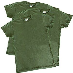 Maglietta Girocollo Maglietta Uomo JUST LOOK - Misto Cotone, Girocollo, Tinta Unita, Vestibilit&agrave; Regular - 5 Colori Maglietta Basics Misto Cotone 170gsm