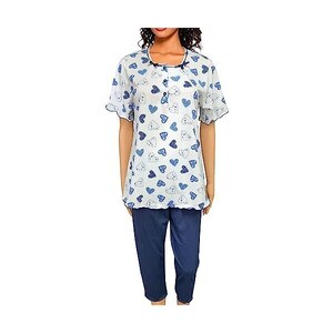 Pigiama Donna Invernale CRAVANA In Punto Milano, 100% Cotone Made In Italy, Artigianale E Di Pregio, Colore Classico