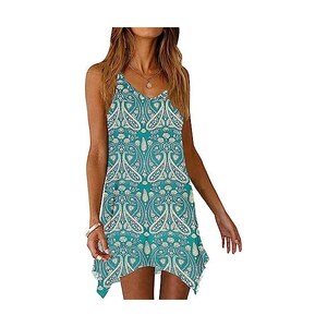 Abiti Casual Abiti Comodi Estivi Vestito Mare Donna Cotone Kobilee