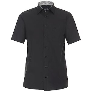 CASAMODA Camicia Da Lavoro Uomo Comfort Fit Blu Scuro Taglia 51, Puro Cotone Con Tasca