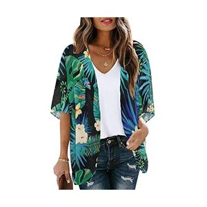 Adisputent Copricostume Donna Mare Vestiti con Scollo a V da Spiaggia