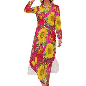 SHEN Essnce Camca Casual A Manche Lunghe Con Botton Stampat