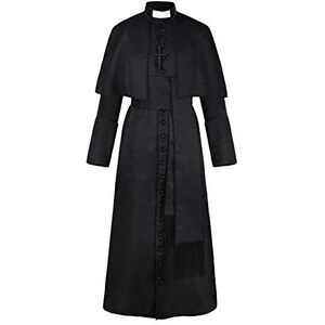 cultofmoon Bela Dimitrescu - Vestito per cosplay medievale, stile gotico, retrò, con cappuccio