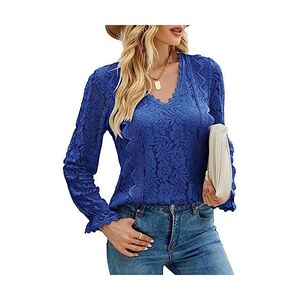 Cardigan In Pizzo Floreale Donna - Copertina Leggera Senza Maniche Stile Boho Chic - Foto 4