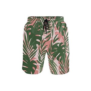 Pantaloncini estivi da uomo con stampa floreale, coulisse in Pantaloncini estivi da uomo con stampa floreale, coulisse in