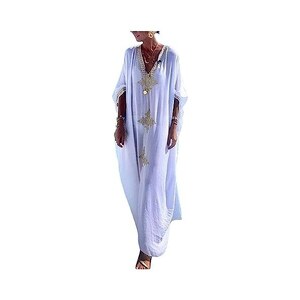 Abito donna Ramy Brook smanicato scollo a scoop astratto bianco multi