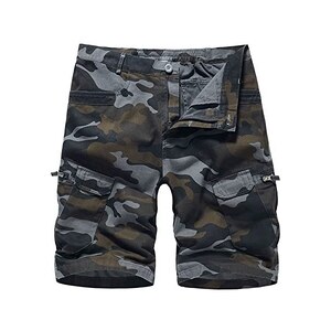 Pantaloncini Cargo Da Uomo, Pantaloni Chino Da Uomo, Con Tasca, In - Foto 12