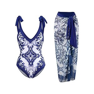 Maxine Of Hollywood Costume da Bagno A Fascia, Sarong