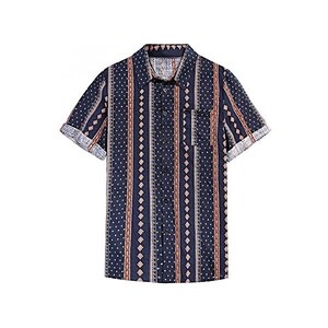 CLUB CUBANA Camicia Hawaiana Floreale Casual A Maniche Corte Classica Slim Fit da Uomo S