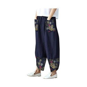 Pantaloni Estivi Donna Pantaloni Jogger Italiani Donna In Cotone Elastico | Vita Comoda E Taglie M L XL Jogger Taglie Forti M L XL - Foto 5