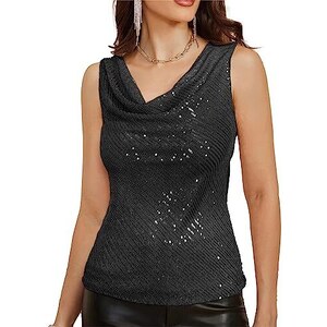 Gilet Donna GORGLITTER Ricamato Floreale - Senza Maniche E Scollo A V