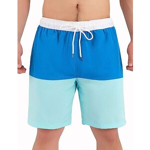 Costume Da Bagno Uomo A Righe, Asciugatura Rapida, Con Tasche E Protezione UPF 50+, Perfetto Per Spiaggia E Piscina