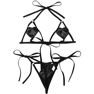 Set Lingerie Sexy In Pizzo Con Reggiseno Push-up E Perizoma - 2 Pezzi Donna - Foto 11