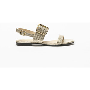 Sandali Pablosky Quilate 443400 Donna - Sandali Piatti Barefoot Con Glitter E Chiusura Adesiva