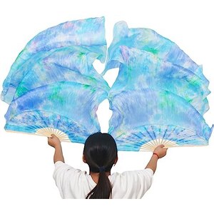 Velo rettangolare viola di danza del ventre in pura seta - 37,90