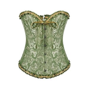 Moonight Corsetto Rinascimentale Floreale Donna - Overbust Con Allacciatura, Shapewear Regolabile Da XS A 7XL