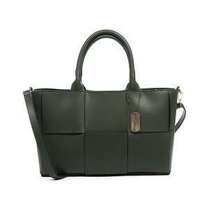 Sac Shopper Panier FIRENZE ARTEGIANI - PVC Perforé, Dimensions 28x20x28 Cm, Noir, Poignées Semi-rigides, Intérieur PVC