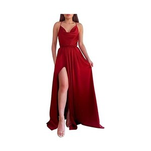 Abito Da Sera In Pizzo E Chiffon - Lungo, Vita Alta, Sexy, Per Cerimonie E Occasioni Speciali - Foto 6