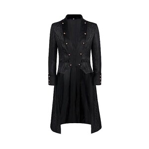Giacca vintage da uomo, stile gotico vittoriano, costume da carnevale vittoriano, Cosplay Smoking Costume retrò Halloween medievale, il vestito