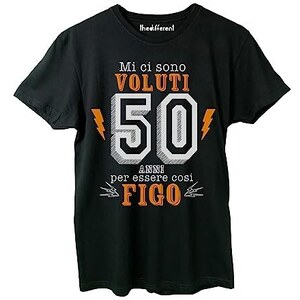 T-Shirt Uomo Thedifferent 'Si Vabbè Ciao' - Maglietta Divertente Cotone Morbido - Foto 10