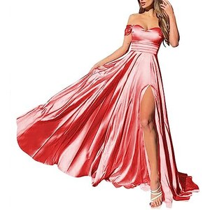 Abito Regency Donna Con Vita Impero E Maniche A Sbuffo - In Poliestere, Con Sash In Raso, Per Eventi - Foto 3