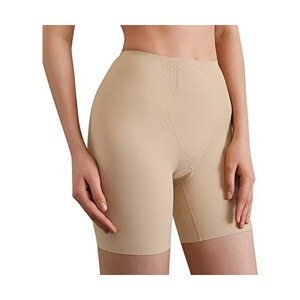 Mutande da donna per il controllo della pancia, con perizoma alto, vita media, per il controllo della pancia, mutandine modellanti, body shaper per donne, beige., M