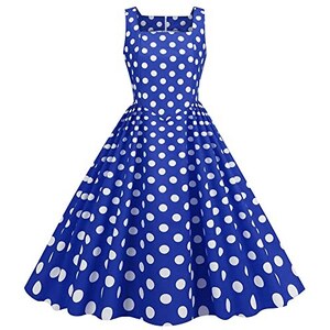 ADXFWORU Abito vintage anni '50, stile rockabilly, stile vintage, anni