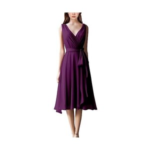 Abito Da Sera Donna Senza Maniche | Scollo A V E Taglio A | Per Ufficio E Festa | Grace Karin - Foto 4