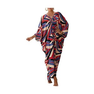 Gandoura Femme L-Peach Femmes Bohème Caftan Spacieux Chemise De Nuit Longue Tenue De Boubou Gandoura Femme L-Peach Femmes Bohème Caftan Spacieux Chemise De Nuit Longue Tenue De Boubou