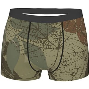 Boxer Uomo In Cotone Stampato Vintage – Morbido Ed Elasticizzato, Taglie L-3XL, Colore Marrone