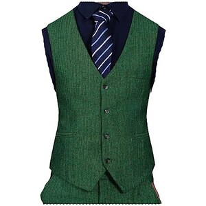 Gilet Uomo COOFANDY - Elegante Con Scollo A V Per Business, Matrimoni E Ufficio - Foto 5
