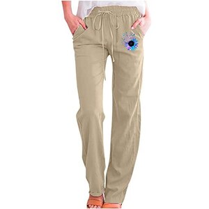 pantaloni a vita alta con gamba larga e tasche - Italia