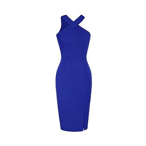 GRACE KARIN Top estivo da donna casual a maniche corte girocollo top plissettato comodo camicie da gita, Blu reale, S