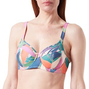 Top Bikini Triumph Donna - Modello Minimizer Con Ferretto, Spalline Regolabili | 84% Poliammide, 16% Elastan - Foto 3