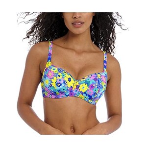 Top Bikini Panache Marina Con Ferretto Modellato A Cuore - Taglia UK, Nuovo Con Etichetta - Foto 2