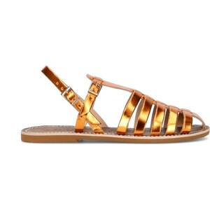 2Go Fashion 8018-811 - Sandali Bassi Donna Colore Rot (Rosso) - Tacco Piatto, Chiusura Elastica, Suola In Gomma - Taglia 41 EU - 2