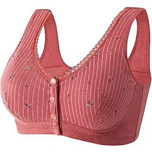 QooNoo Reggiseno Donna Senza Ferretto Push Up – Tessuto 55% Nylon 45% Spandex – Scollo A V Profondo – Regolabile E Senza Cuciture – Taglie Forti