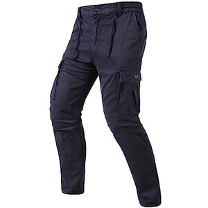 Pantaloni Uomo Con Tasche Laterali Cargo Multitasche Tasconato Zip Lacci COTONE - Foto 6
