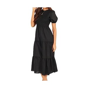 Abito Estivo Donna In Cotone Con Pizzo – Modello DK109 – Leggero E Sciancrato – Lunghezza 96 Cm (Taglie 38-42)