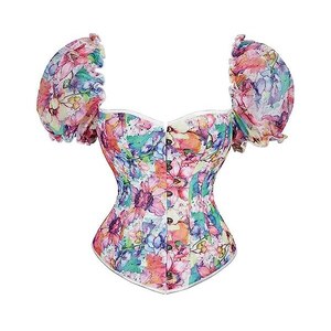 XZQTIVE Corsetto Da Donna In Pizzo Up Boned Overbust Bustier - Foto 10