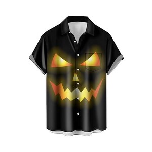 Camicia hawaiana da uomo a maniche corte con bottoni Camicia casual con stampa floreale Top estivi Camicia da spiaggia leggera Camicia da vacanza vestibilità regolare, Blu, XXL