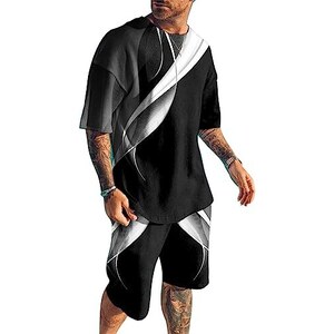T-Shirt e Pantaloncini da Uomo africani Dashiki Stampati in