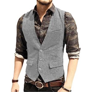 MaxToonrain Gilet Uomo In Tweed - Senza Maniche, Elegante E Casual - Per Cerimonie E Uso Quotidiano