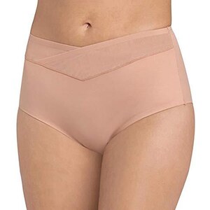 Sesto Senso Slip Modellante Donna Senza Cuciture Figura Formante Mutande (S/M, Bianco - Foto 4