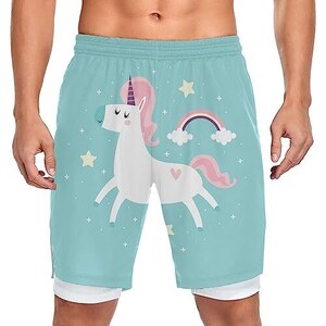Pantaloncini da bagno da uomo Pantaloncini da spiaggia sfumati