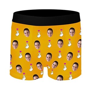 Amlion Boxer Personalizzati Con Foto - Mutande Uomo Con Viso Creativo - Idea Regalo Originale