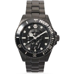 Philipp Plein The $Kull Orologio Unisex Al Quarzo - Cassa Acciaio 44mm, Cinturino In Silicone, Colori Estivi