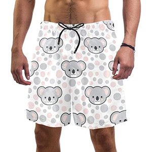 Costume Da Bagno Uomo, 2 In 1 Pantaloncini Da Bagno Compressione Fodera In Rete, Calzoncini Da Spiaggia Asciugatura Rapida Traspirante Con Tasche E Coulisse Per Mare Surf Blu Bianco Strisce S