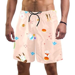 Scotamalone Costume Da Bagno Uomo Ad Asciugatura Rapida – Modello Divertente Con Fodera In Rete, Taglia XX-Large, Colore Nero - 4